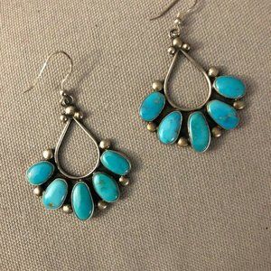 Sterling Silver Turquoise Earrings
